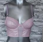 sexy /kinky roze lederlook bustier 75A, Viva couture, Ophalen of Verzenden, Roze, BH