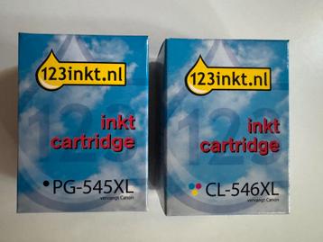 Inktcartridges PG-545XL en CL-546XL beschikbaar voor biedingen