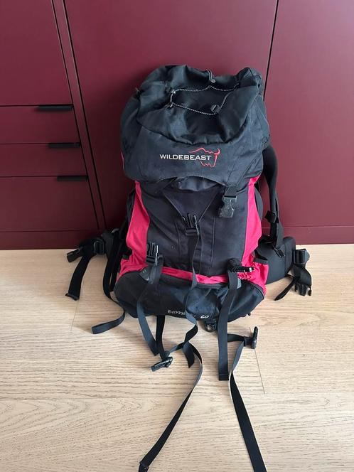 Wildebeast Zambezi rugzak 60 liter, Sport en Fitness, Bergsport en Wandelen, Gebruikt, Rugzak, Ophalen