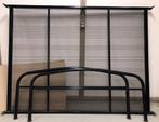 Bed - Zwart - Metaal, Ophalen, 90 cm, Eenpersoons, Zwart