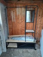 Kledingrek met spiegel en een schoenen opbergvak, Huis en Inrichting, Ophalen, 100 tot 150 cm, 125 cm of meer, Zo goed als nieuw