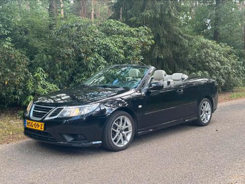 Saab 9-3 Cabrio 1.8t Vector 2007 Zwart, Auto's, Saab, Particulier, Benzine, Cabriolet, Handgeschakeld, Geïmporteerd, Zwart, Voorwielaandrijving