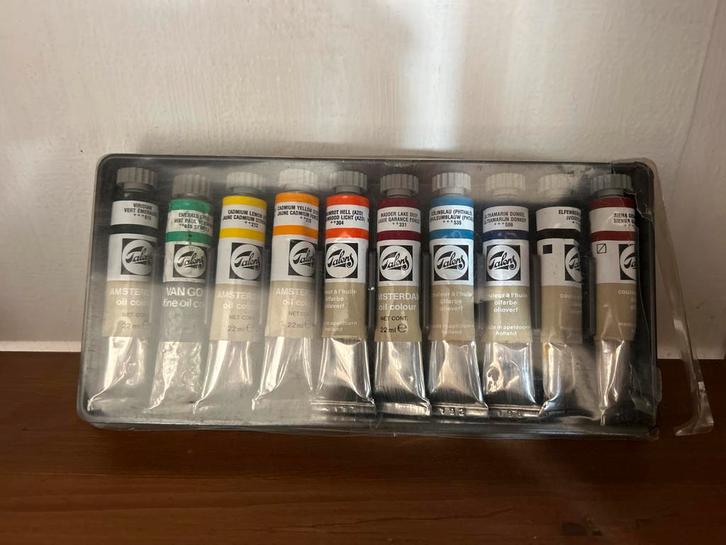 Talens Olieverf Set - 10 Tubes, Hobby en Vrije tijd, Schilderen, Zo goed als nieuw, Olieverf, Ophalen of Verzenden
