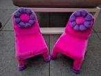 Schattige roze kinderstoeltjes met bloem, Ophalen of Verzenden, Zo goed als nieuw, Stoel(en)