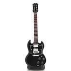 Angus Young ACDC miniatuur gitaar van hout zwart deco guitar