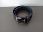 Donkerblauwe leren riem - maat 130 cm., Ophalen of Verzenden, Gedragen, Overige kleuren, 100 cm of meer