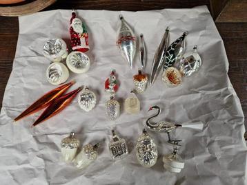 oude kerst - 23 oude kerstballen - figuurtjes beschikbaar voor biedingen