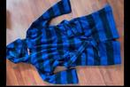 Ochtendjas badjas blauw met zwart maat 134/140, Kinderen en Baby's, Kinderkleding | Maat 140, Ophalen of Verzenden, Zo goed als nieuw
