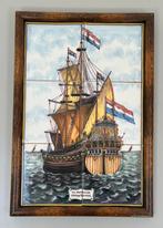 Antiek tegel wandtableau adm de Ruiter, Ophalen of Verzenden