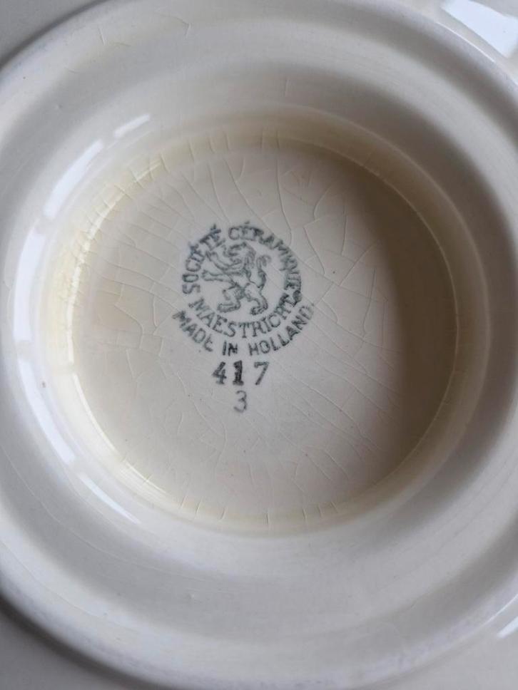 Boerenbont 417, Société Céramique Maestricht, Antiek en Kunst, Antiek | Servies los, Ophalen of Verzenden
