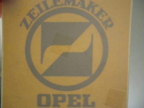 sticker Zeilemaker OPEL DEALER Auto kadett oldtimer retro, Verzamelen, Stickers, Verzenden
