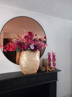 Hotel Chique vaas plantenbak goud, Ophalen of Verzenden, Zo goed als nieuw, Rond, Minder dan 60 cm