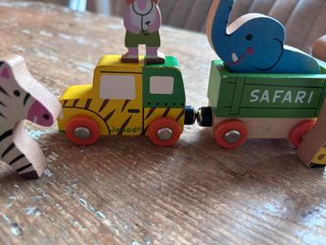 Houten Safari Trein Speelgoed beschikbaar voor biedingen