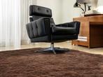vintage zwarte fauteuil / lounge stoel  met stervoet, Huis en Inrichting, Fauteuils, Ophalen, Gebruikt, 50 tot 75 cm