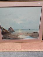 Schilderij van een kustlandschap, Antiek en Kunst, Kunst | Schilderijen | Klassiek, Ophalen of Verzenden