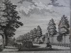 gravure landgoed Spruitenbosch Heemstede H. de Leth 1730, Antiek en Kunst, Kunst | Etsen en Gravures, Verzenden
