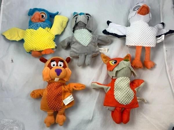 Fabeltjeskrant Handpoppen Set 5 Stuks Bor Wolf Meneer Uil, Coolsingel 104, 3011 AG Rotterdam, Netherlands, Overige merken, Overige typen