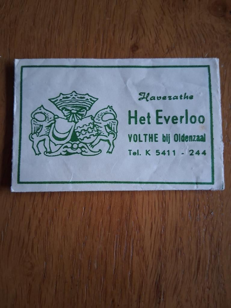Suikerzakje #622 Het Everloo Volthe bij Oldenzaal, Verzenden, Nederland