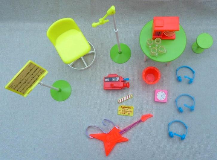 Vintage Barbie studio/concert set (ca. 1985), Verzamelen, Poppen, Gebruikt, Overige typen, Ophalen of Verzenden