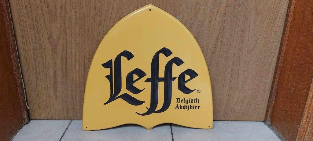 Reclamebord Leffe Belgisch Abdijbier - schild Leffe, Ophalen of Verzenden, Nieuw, Reclamebord, Plaat of Schild, Leffe