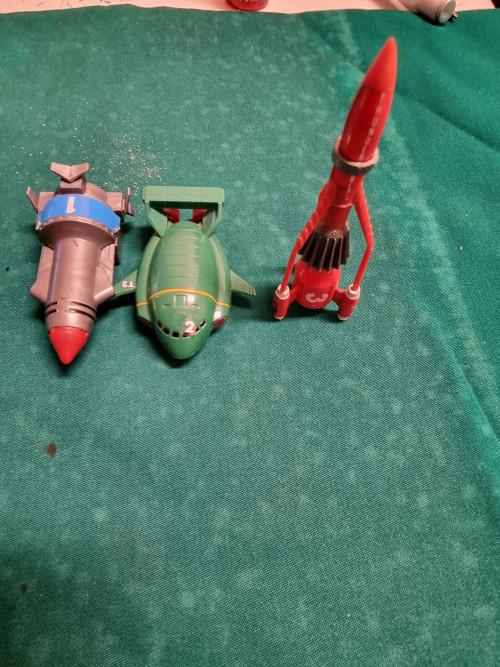 thunderbirds voertuigen drie stuks vintage, Ophalen of Verzenden, 'T Olde Gre-j, Info@toldegrej.nl, Endepoelstraat 20f Didam