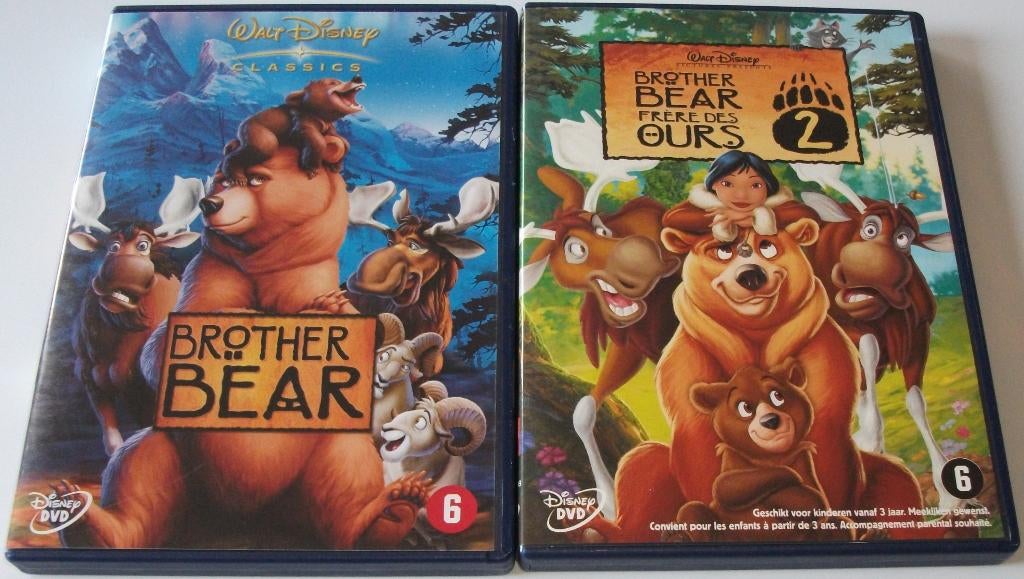 Film-Serie *** BROTHER BEAR *** Walt Disney Deel 1 + 2, Vanaf 6 jaar, Ophalen of Verzenden, Zo goed als nieuw