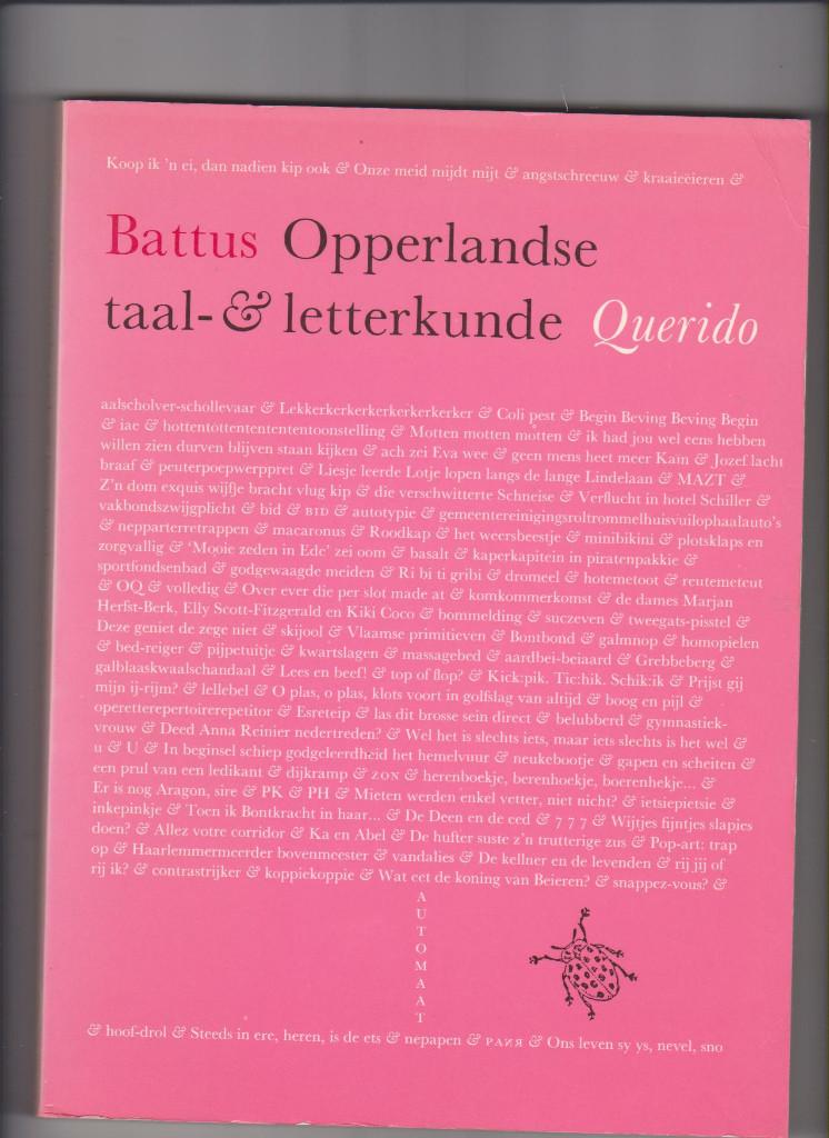 Opperlands, Opperlandse taal- en letterkunde, Battus, Boeken, Ophalen of Verzenden, Zo goed als nieuw, Battus