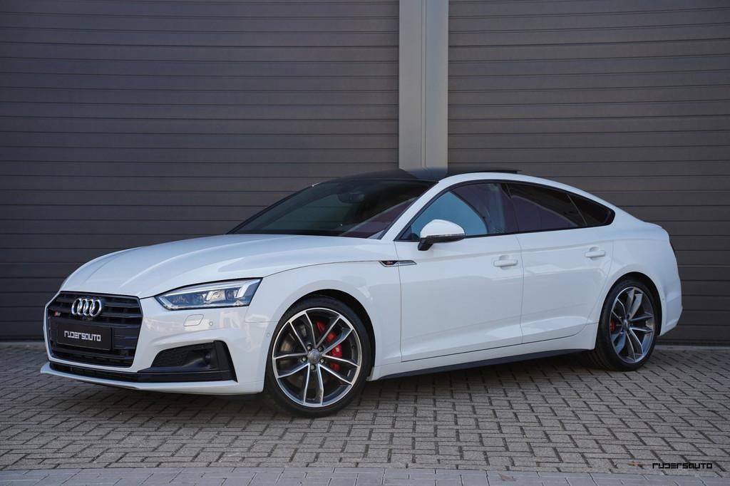 Audi S5 Sportback 3.0 TFSI S5 quattro | Pano | RS stoelen |, 2995 cc, Wit, Leder, Bedrijf