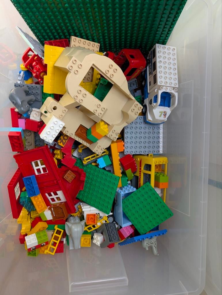 Grote box vol Duplo, Kinderen en Baby's, Speelgoed | Duplo en Lego, Ophalen