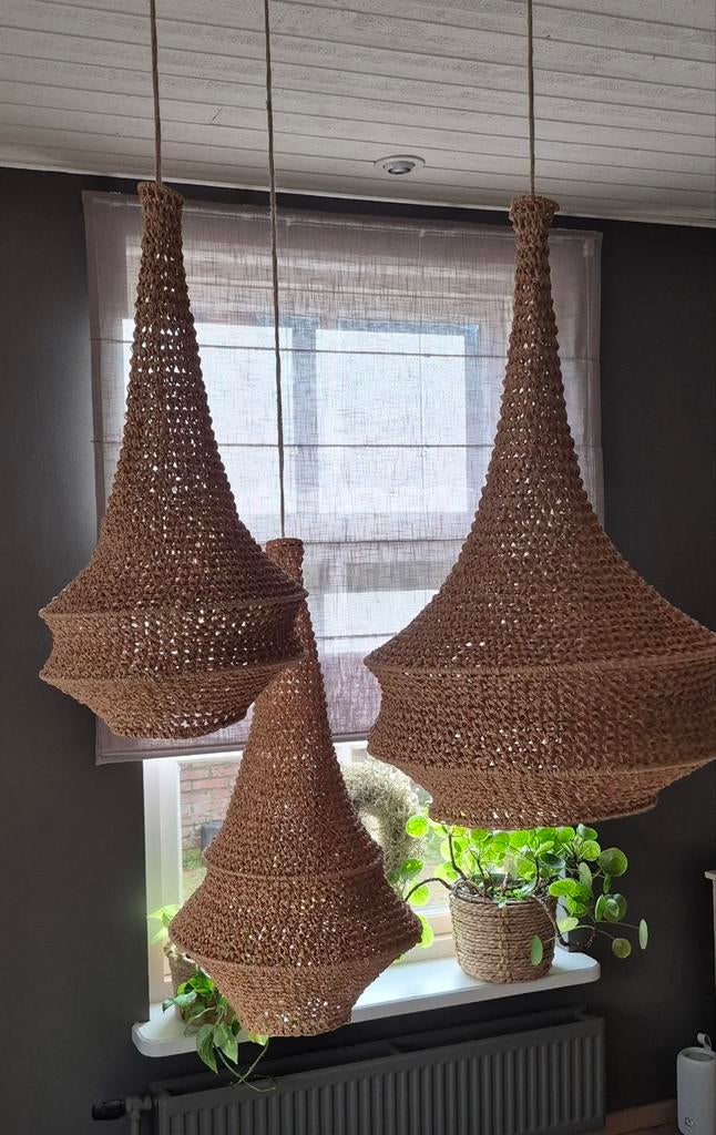 Gehaakte Marokkaanse kroonluchters/lampen, Ophalen, Nieuw, Boho Ibiza