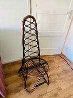 Vintage rotan Hoekstra Teenbeat Stoel Rohé mid century, Ophalen, Zo goed als nieuw, Bruin, Eén