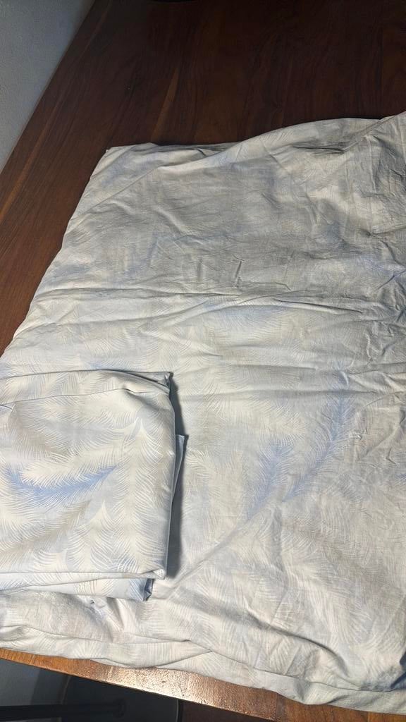 lits jumeaux 2p dekbedovertrek met 2 kussenslopen, Huis en Inrichting, Slaapkamer | Beddengoed, Ophalen of Verzenden, Zo goed als nieuw