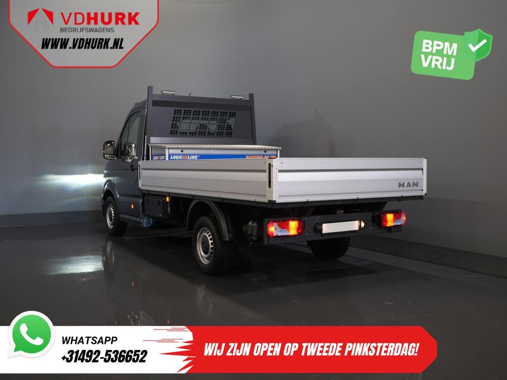 Volkswagen Crafter (MAN TGE) 2.0 DSG Aut. Open Laadbak 340x2, 1730 kg, Stof, Gebruikt, 4 cilinders