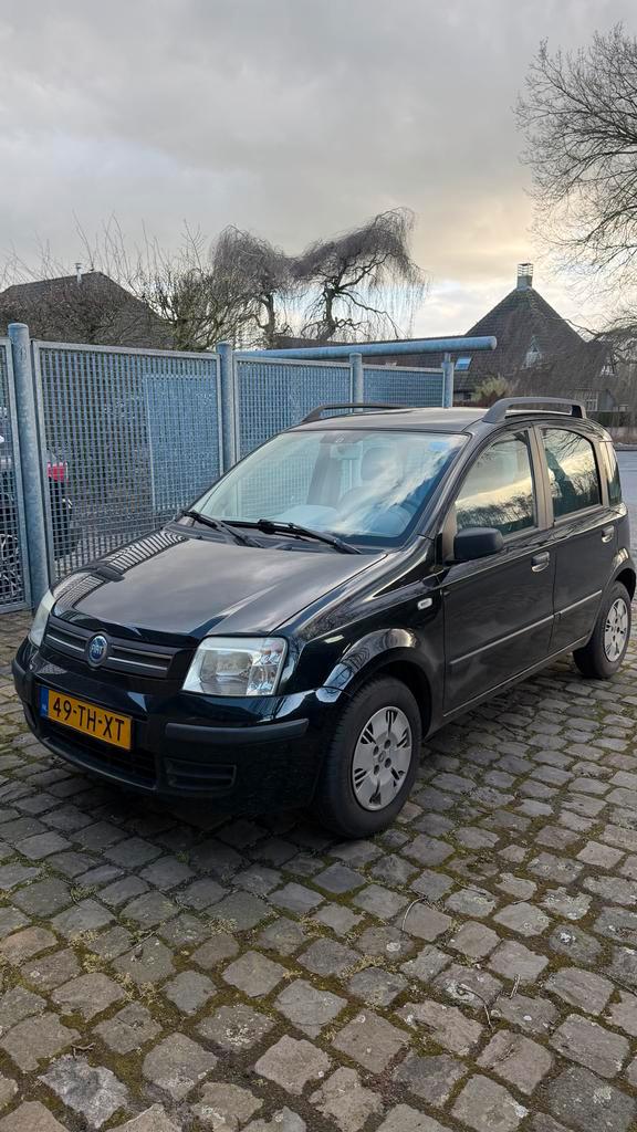 Fiat Panda 1.2 44KW 60PK 2006 Zwart, Auto's, Fiat, Particulier, Panda, Airbags, Airconditioning, Bluetooth, Boordcomputer, Centrale vergrendeling