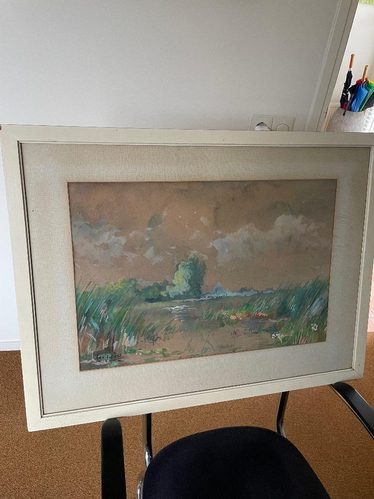 Schilderij van de Wieden van Piet Zwiers, Antiek en Kunst, Kunst | Schilderijen | Klassiek, Ophalen of Verzenden