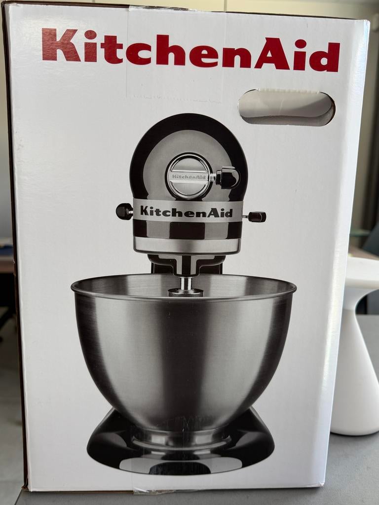 KitchenAid Classic Keukenrobot 4,3 L Zwart, 4 liter of meer, Ophalen of Verzenden, Nieuw, 3 snelheden of meer