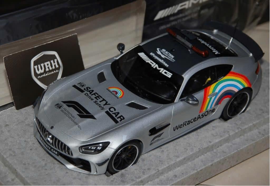1:18 MERCEDES AMG GTR 2020 F1 SAFETY CAR Minichamps WRH, Verzenden, Zo goed als nieuw, Auto, MiniChamps