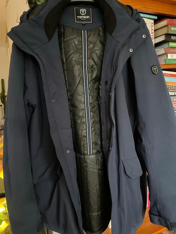 Tenson Winterjas Heren, Kleding | Heren, Jassen | Winter, Zo goed als nieuw, Overige maten, Blauw, Ophalen of Verzenden
