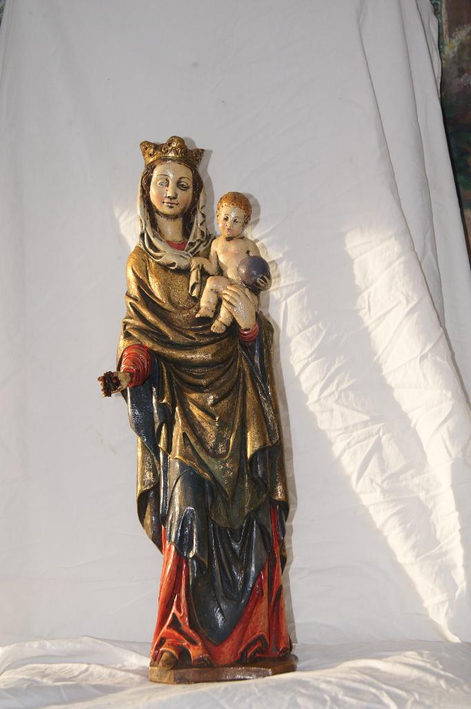 Maria met Kind  ( Hout Antiek, Antiek en Kunst, Ophalen of Verzenden