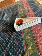 12 leuke kunststoffen gebakbordjes, Huis en Inrichting, Ophalen, Zo goed als nieuw, Kunststof, Vaatwasserbestendig