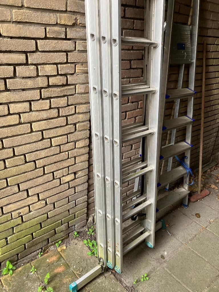 ladder, Ophalen, Gebruikt, Ladder, Opvouwbaar of Inschuifbaar