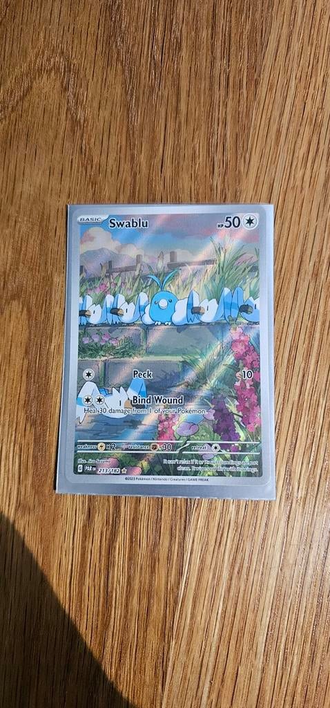 Pokémon Kaart Swablu 212/182 Illustratie Rare, Ophalen of Verzenden, Nieuw, Losse kaart