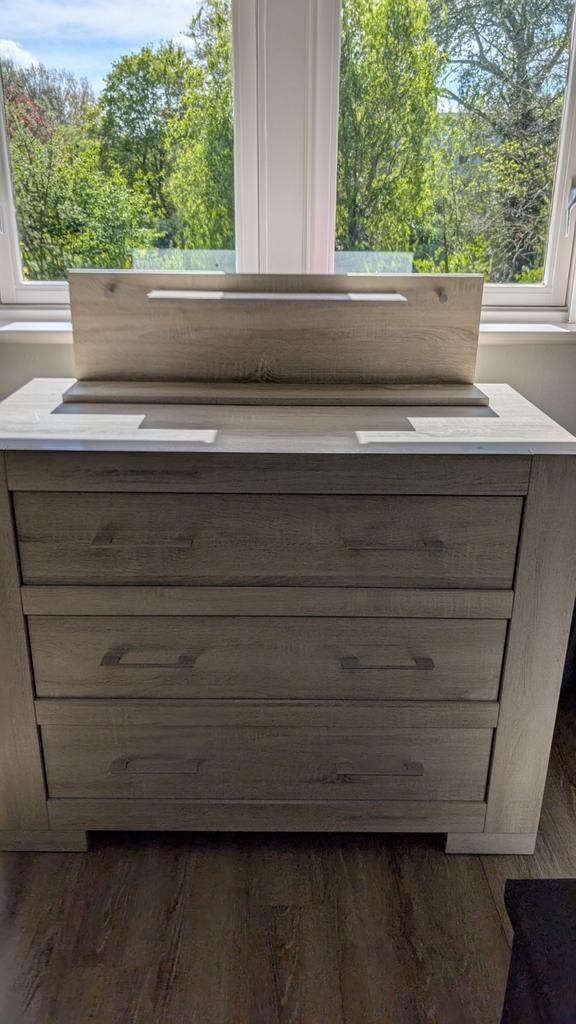 Commode, bed (incl. matrasjes) en wandrek van Palermo, Kinderen en Baby's, Kinderkamer | Commodes en Kasten, Ophalen, 50 tot 70 cm