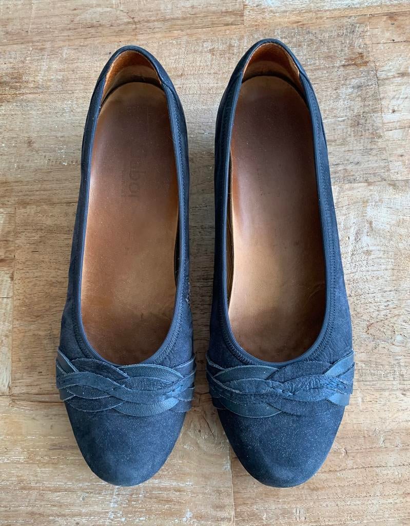 Blauwe damespumps/ballerina’s Gabor maat 7,5, Ophalen of Verzenden, Gedragen, Blauw, Pumps