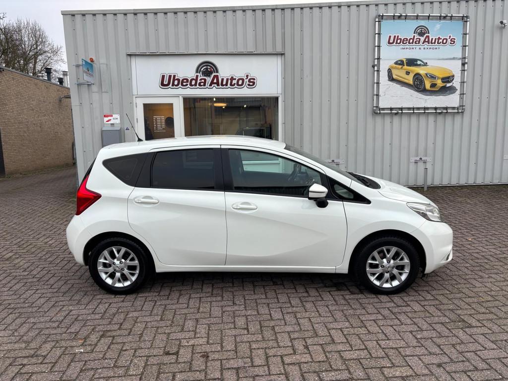 Nissan Note 1.2 Connect Edition ZEER MOOI KM 149428--6500E, Auto's, Nissan, Euro 5, Stof, Zwart, 1198 cc