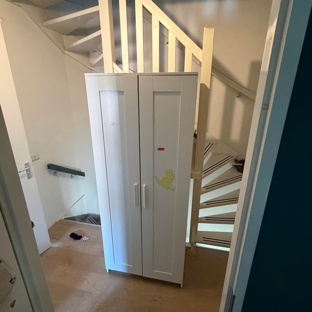 Mooie Ikea kast wit kledingkast, Gebruikt, 50 tot 100 cm, Verzenden, 200 cm of meer