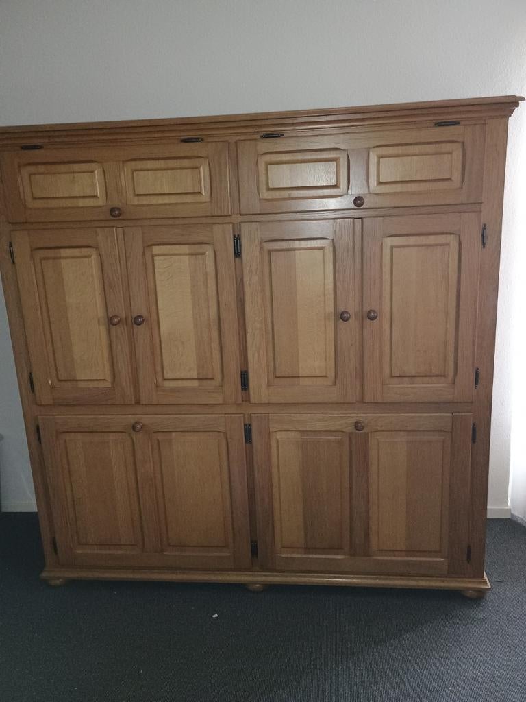 Kast, Gebruikt, Eikenhout, Ophalen of Verzenden, 40 tot 80 cm