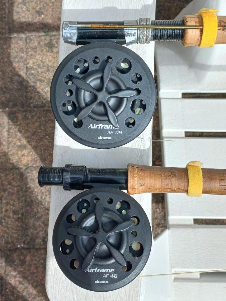 Vliegvishengels met complete bindmaterialen, Watersport en Boten, Hengelsport | Vliegvissen, Gebruikt, Complete set, Ophalen