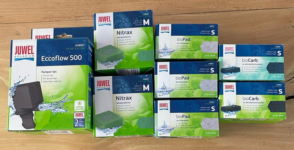 Juwel pomp eccoflow 500 nieuw incl patronen en filterwatten, Ophalen of Verzenden, Nieuw, Gevuld zoetwateraquarium