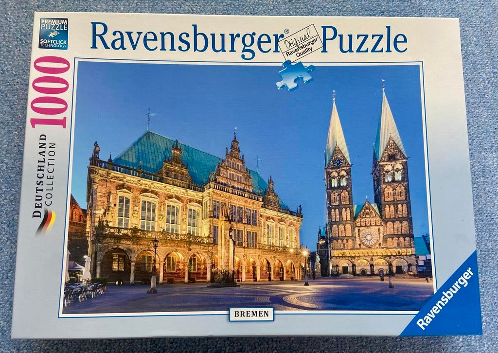 Ravensburger Legpuzzel Bremen 1000 stukjes, Ophalen of Verzenden, 500 t/m 1500 stukjes, Zo goed als nieuw, Legpuzzel